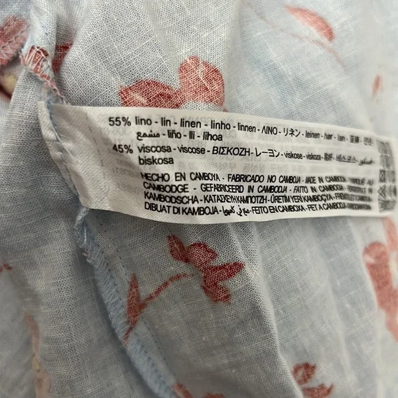 Zara Printed Linen Blend Dress - Picture 11 of 15